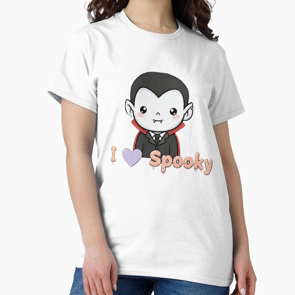 I Love Spooky Vampire Kawaii by Too Kool Designing