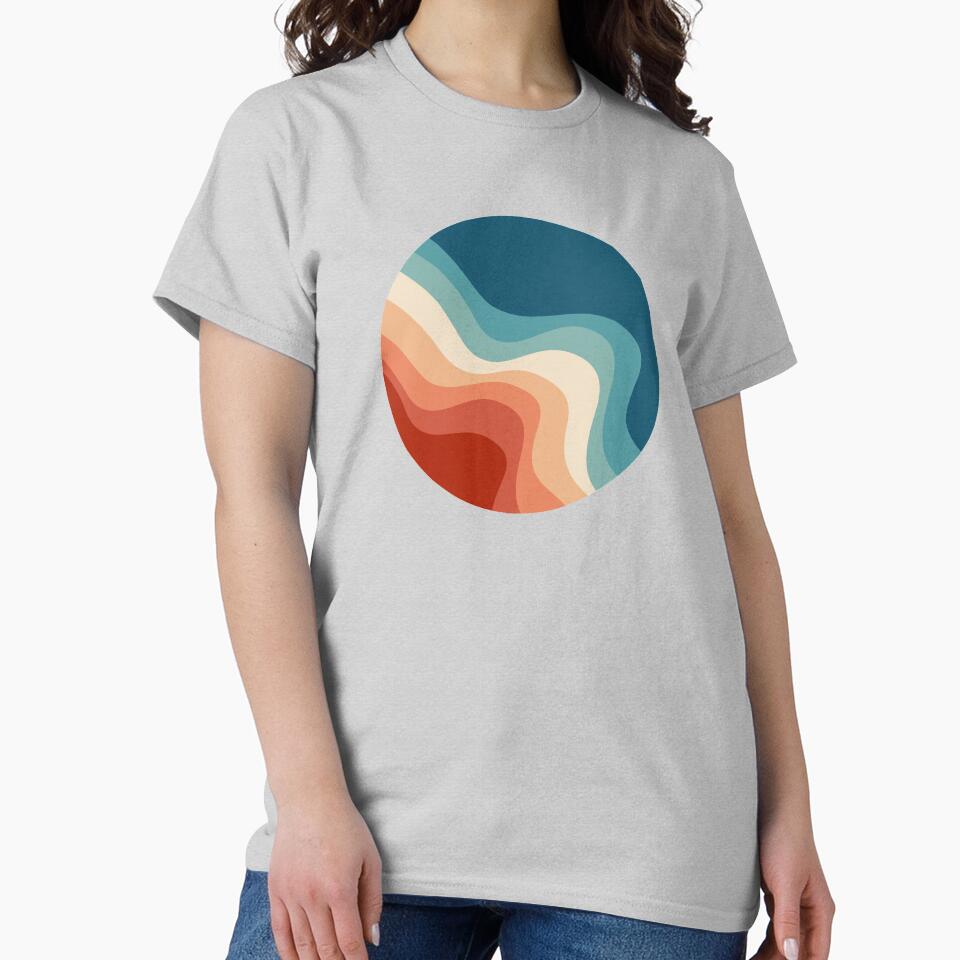 Retro style waves by BattaAnastasia