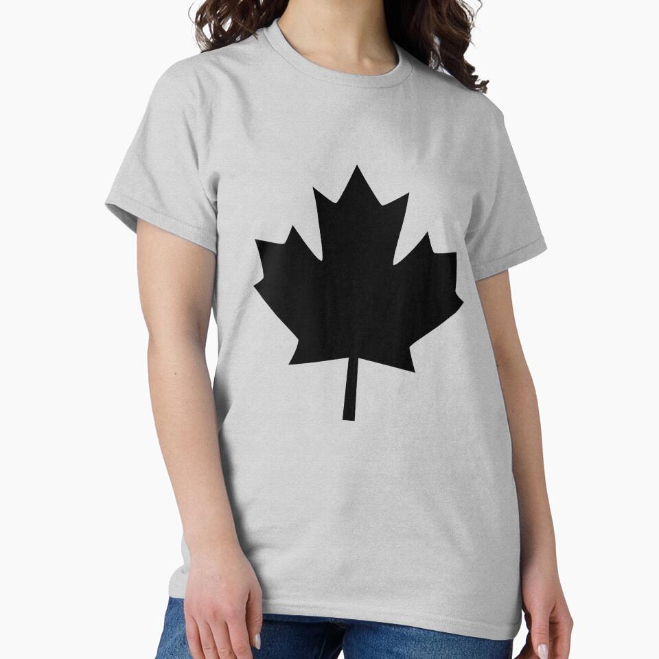 A Black Maple Leaf Graphic by Garaga