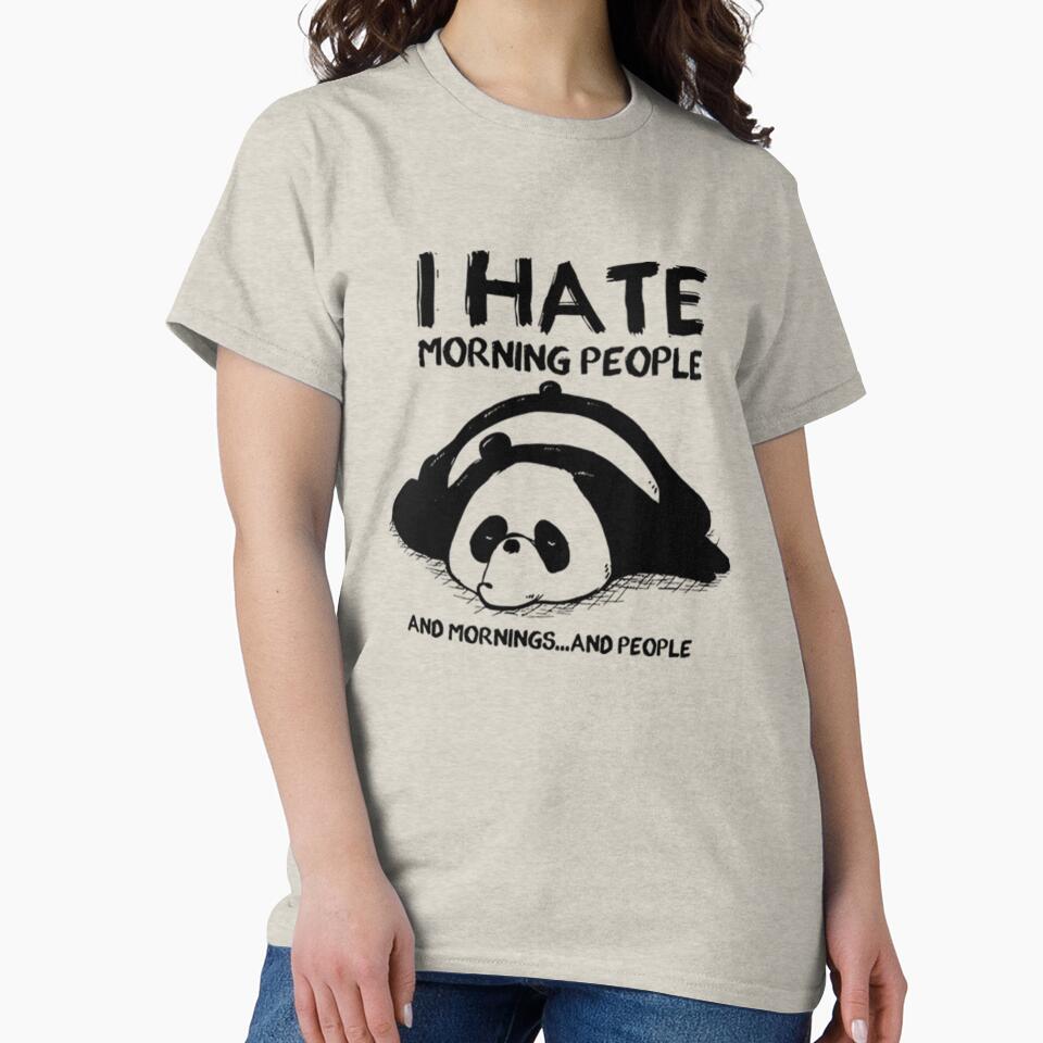 Lazy Panda I Hate Morning People by PixelsNotPens