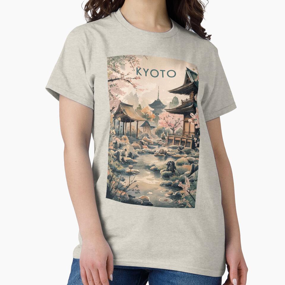 Kyoto Vintage Travel Poster by TravelerRat