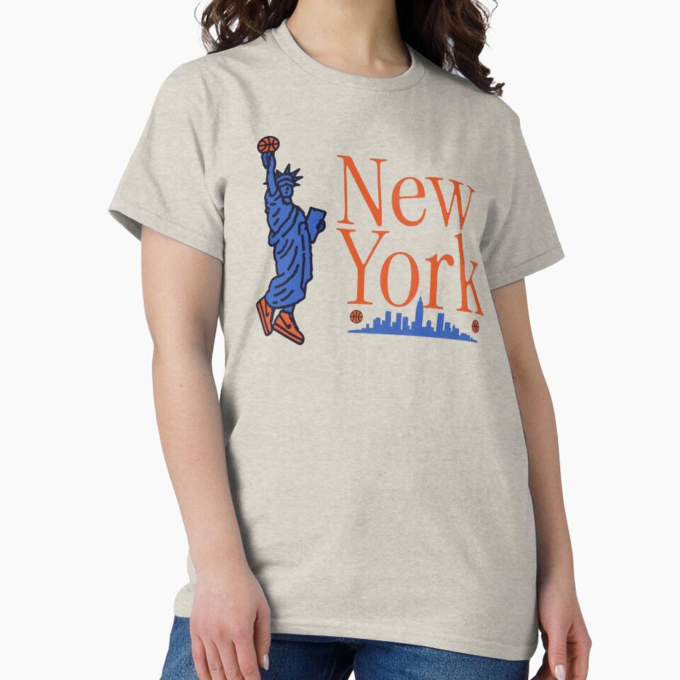 New York Statue of Liberty Basketball, 90s NY Bball by toongstudio