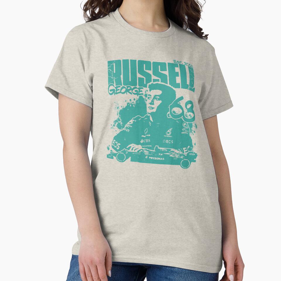 George Russell Grunge F1 Shirt Design by TonsOfTunes