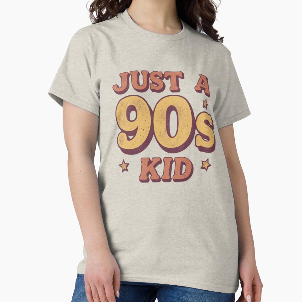Just a 90s Kid Retro Nostalgia T-Shirt by Lamagift