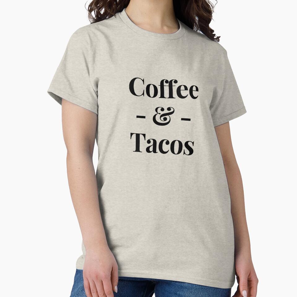 Coffee And Tacos Funny Coffee Mug Personalized Kawaii Coffee Cup Bar Sign Decor Print Art Gift Coffee Lover Gift by TeesByDesign