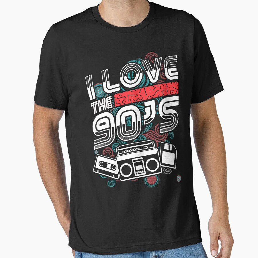 I Love The 90s Retro Nineties Pop Culture Throwback by zenspired
