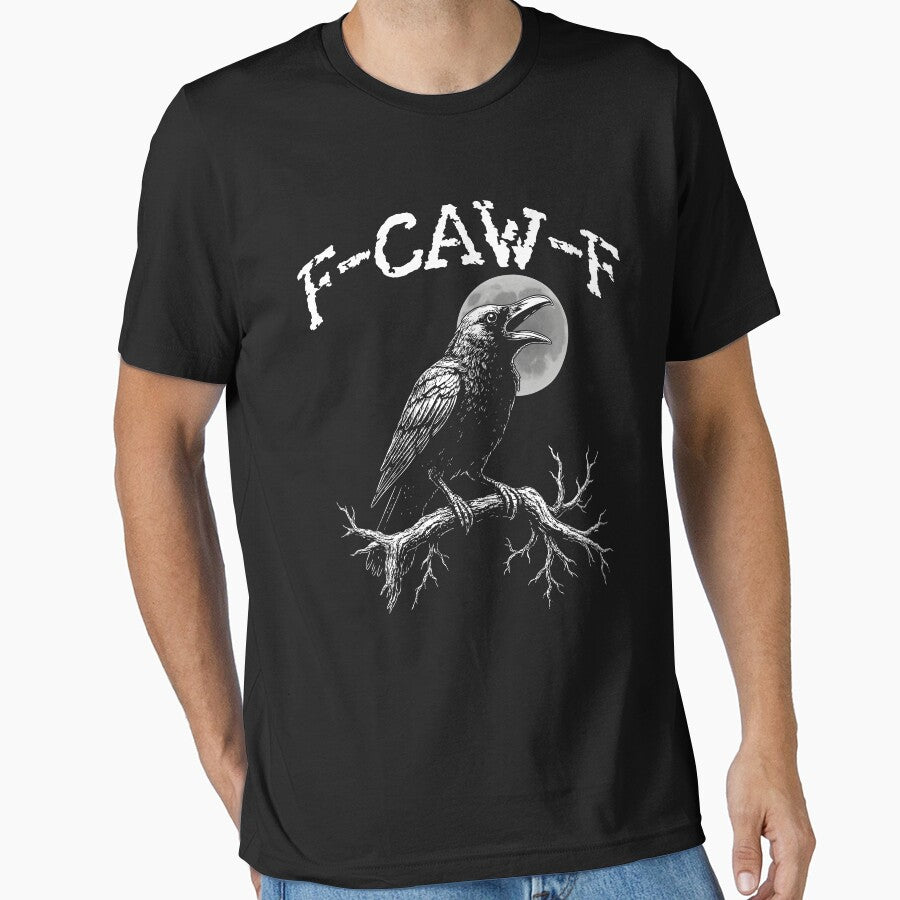 Black Crow F-Caw-F Funny Black Bird by DavidCloud