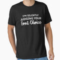 Graphic Designer Gift, Gift for Designer, I'm Silently Judging Your Font Choice Graphic Designer Shirt Web Designer Shirt Interior Designer by aymob