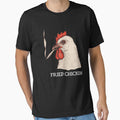 Fried Chicken Ironic Chicken Humor Farm Animal Lover by SanTiOmal