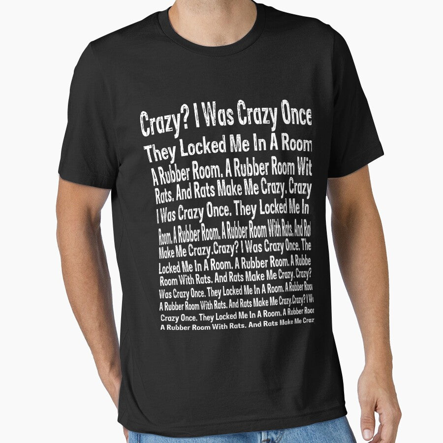 Crazy? I Was Crazy Once Meme Funny Trending Meme by QUOTABLE STICKERS