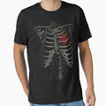 Rib cage with Rose, T-shirt by SLV7R