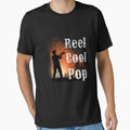 Reel Cool Pop Funny Fishing Lover Papa Tee by Poman9810