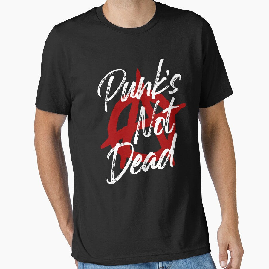 Punks Not Dead white text by deathanarchy