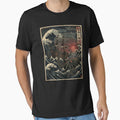 Cthulhu Kraken Vintage Japanese Sea Monster Attack in Stormy Seas Vintage Japanese by will freed18