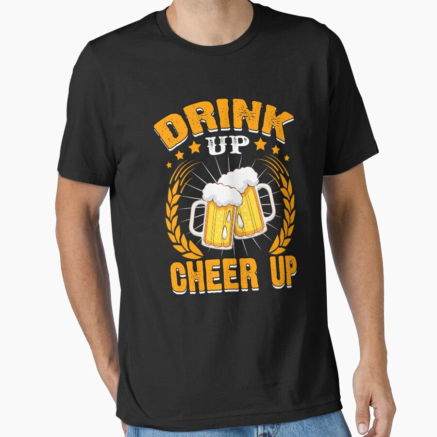 Drink Up Cheer Up Beer Lover Party Fun by SanTiOmal
