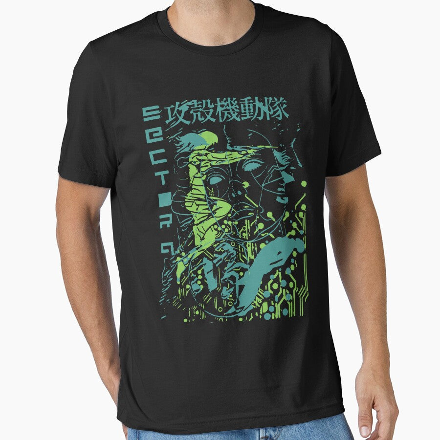 Ghost in the Shell Retro Vintage by Teebuya