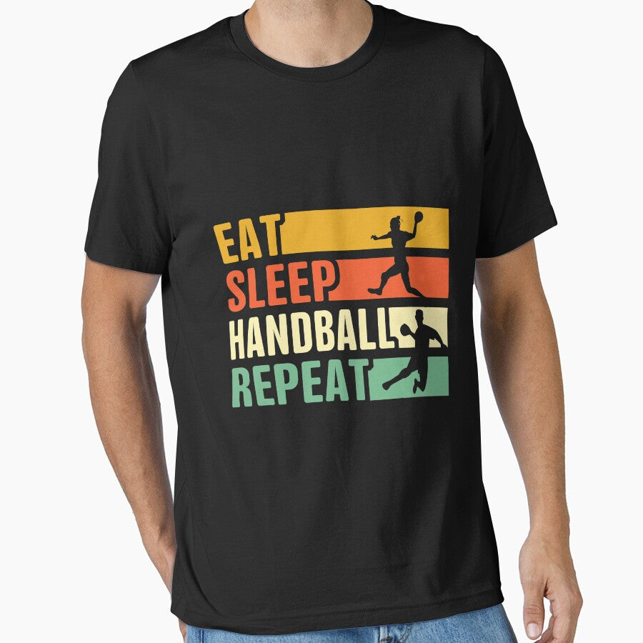 Eat Sleep Handball Repeat by thanhmaidesign