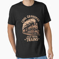 Cool Grandpas Play With Trains Locomotives Trains Grandpa by EllenJast