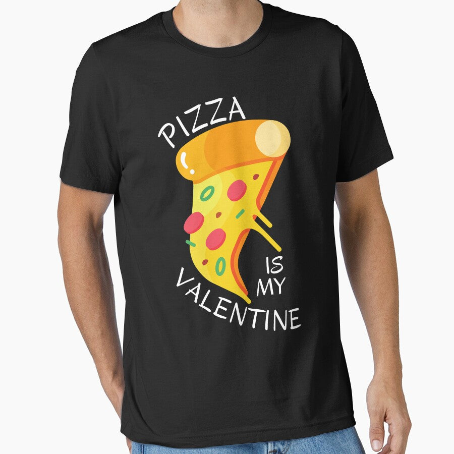 PIZZA IS MY VALENTINE YELLOW SLICE PIZZA by ARUN VASWANI