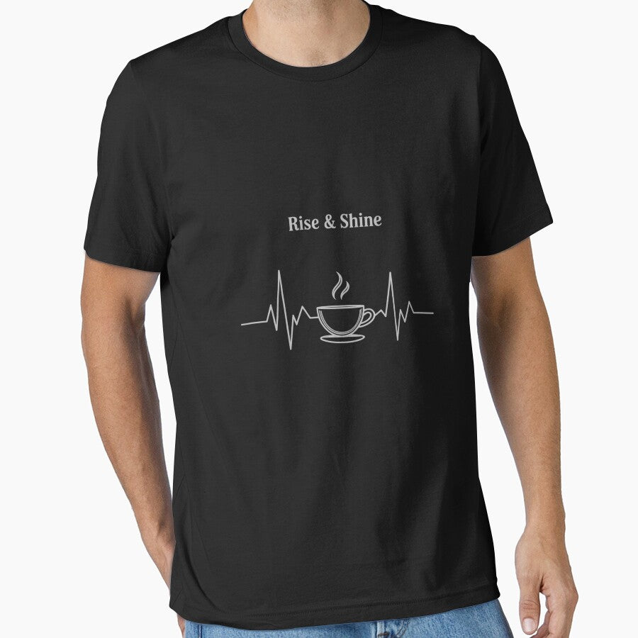 Coffee Heartbeat - Coffee Lover Caffeine Joke by MythWoot