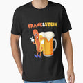 Frank & Stein halloween hot dog and beer lovers design by w1ckerman