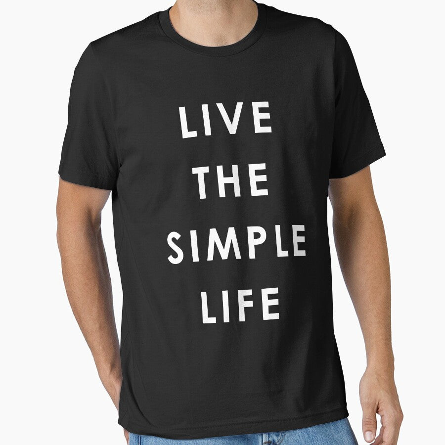 Live The Simple Life Minimalist Lifestyle Quote by teeperfect