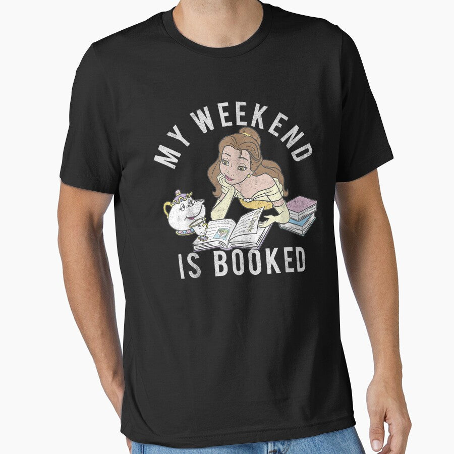 disney beauty and the beast belle my weekend is booked short sleeve by ZyonGustafson