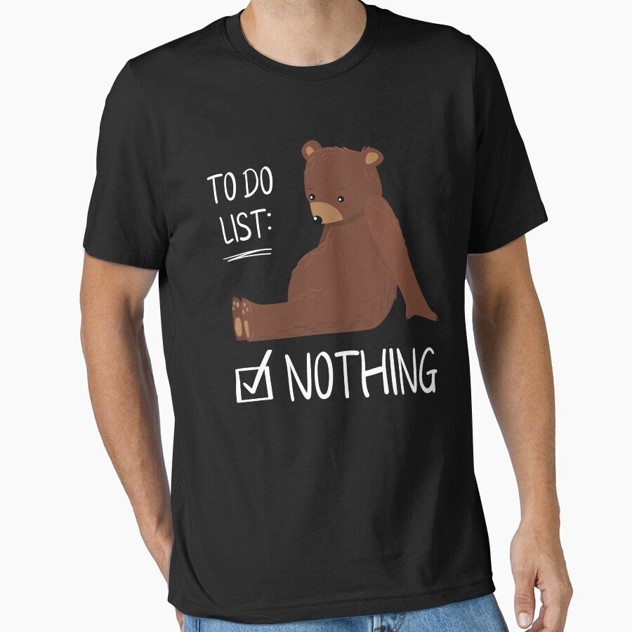 To Do List Nothing Bear Sleep by MooonTees