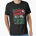 Dear Santa It'S My Co-Workers Fault Christmas by RayhendersonArt