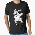 Dabbing Bunny Skateboarding T-Shirt Novelty Gift For Kids Classic T-Shirt by amberk1cira