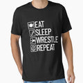 Eat Sleep Wrestle Repeat Wrestling Gear by DynamicDesign