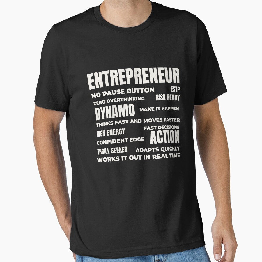 ESTP — THE ENTREPRENEUR TRAIT COLLAGE DESIGN | MBTI COLLAGE SERIES — ESTP PERSONALITY EDITION by WitLounge