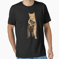 Orange Cat Tight Embrace Funny Choking Cat Meme by Starry Night Creative Art