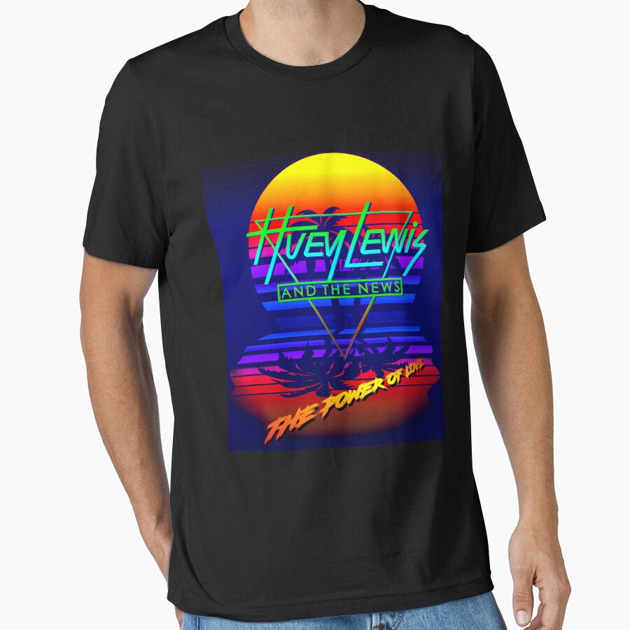 Huey Lewis The Power Of Love Retro 80S Synthwave Homage by ThierryMoreno