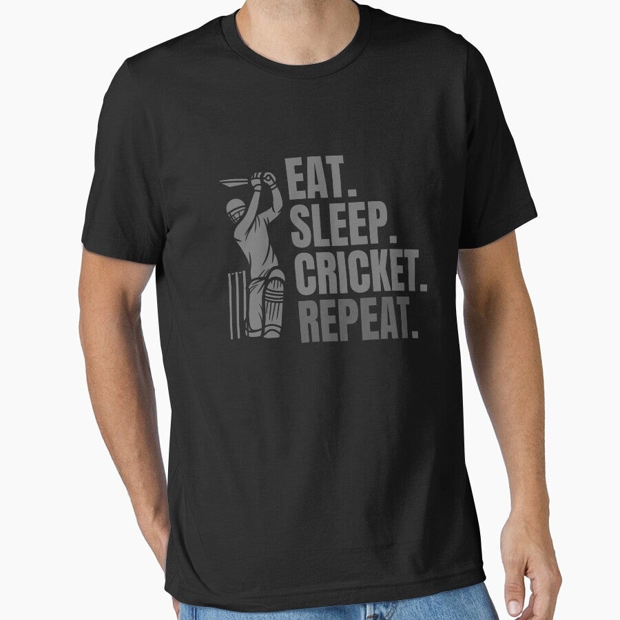 eat sleep cricket repeat by Creativedsigna