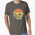 Amity Island Tacos Vintage Shark Taco Surf Logo by GhostDawgs