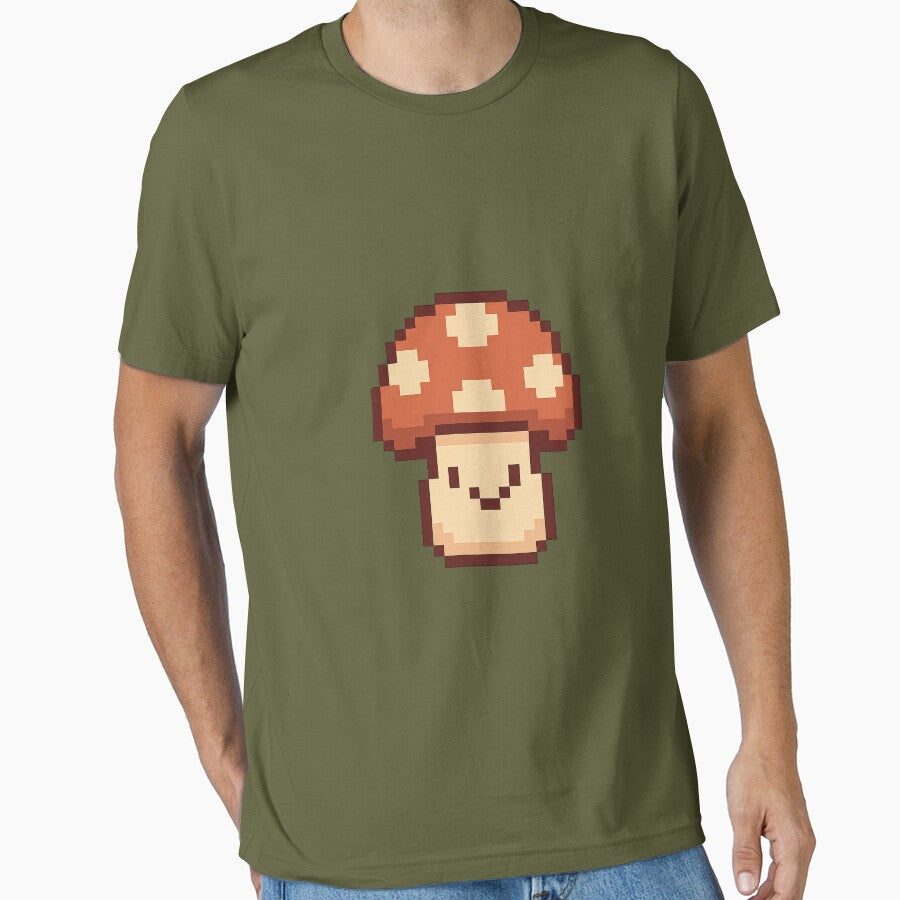 Pixel Mushroom – Cute Retro 8-Bit Forest Design by AddictiveDesign