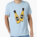 Two beer bottles clinking together (beer / beer drinker / NEG 3C) by Roderix