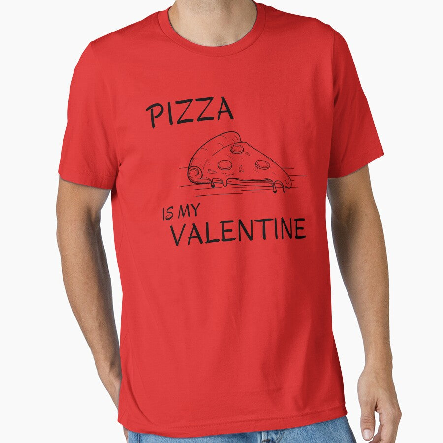 PIZZA IS MY VALENTINE HANDDRAWN PIZZA SLICE by ARUN VASWANI