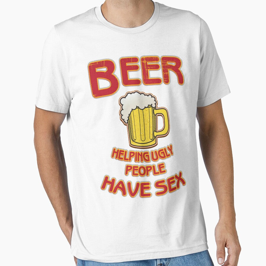 Beer helping ugly people have sex - Funny beer saying. by tillhunter