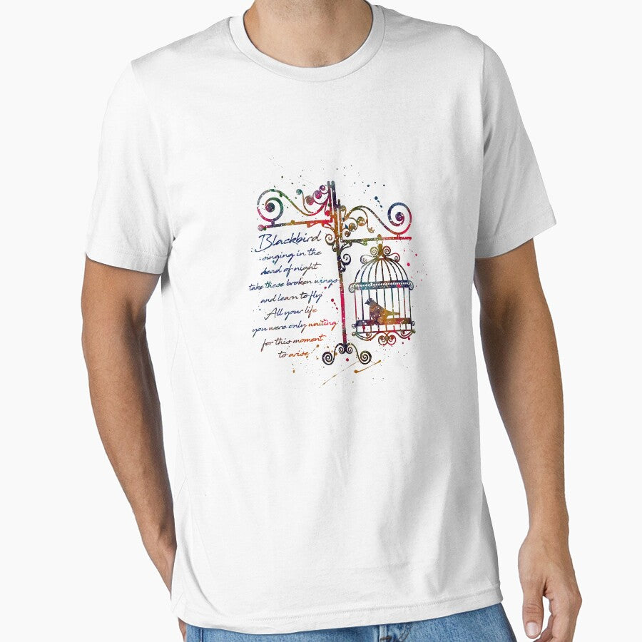 Blackbird Singing In The Dead Of Night Hippie Colorful by RaymondPurves