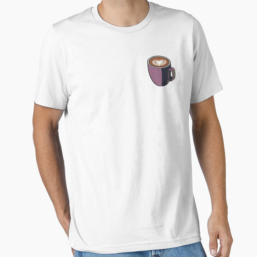 Purple Cup of Dark Coffee with a Heart Illustration | Coffee Lovers Cup Illustration by Time4Coffee