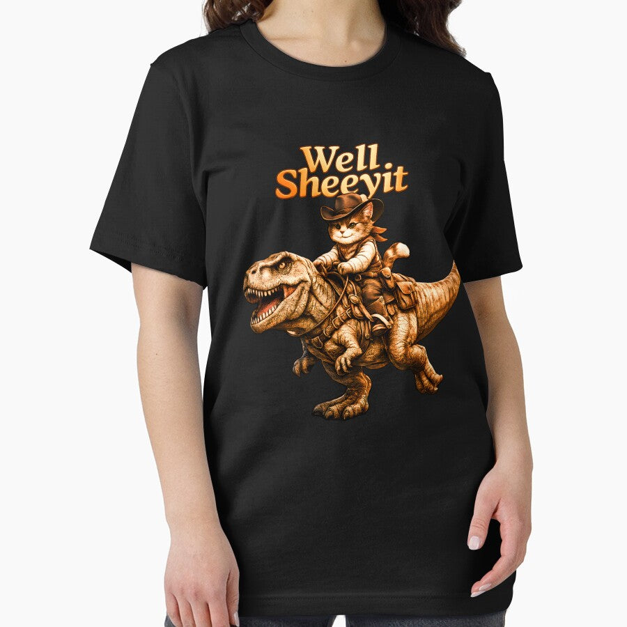 Funny Cowboy Cat Western Humor  Well Sheeyit Meme by gear-posters