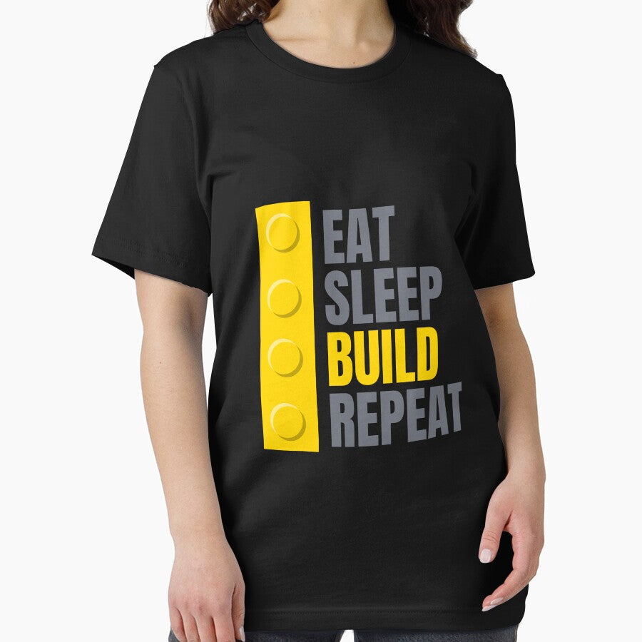 Eat Sleep Build Repeat T-shirt Gamer by CharmPalette