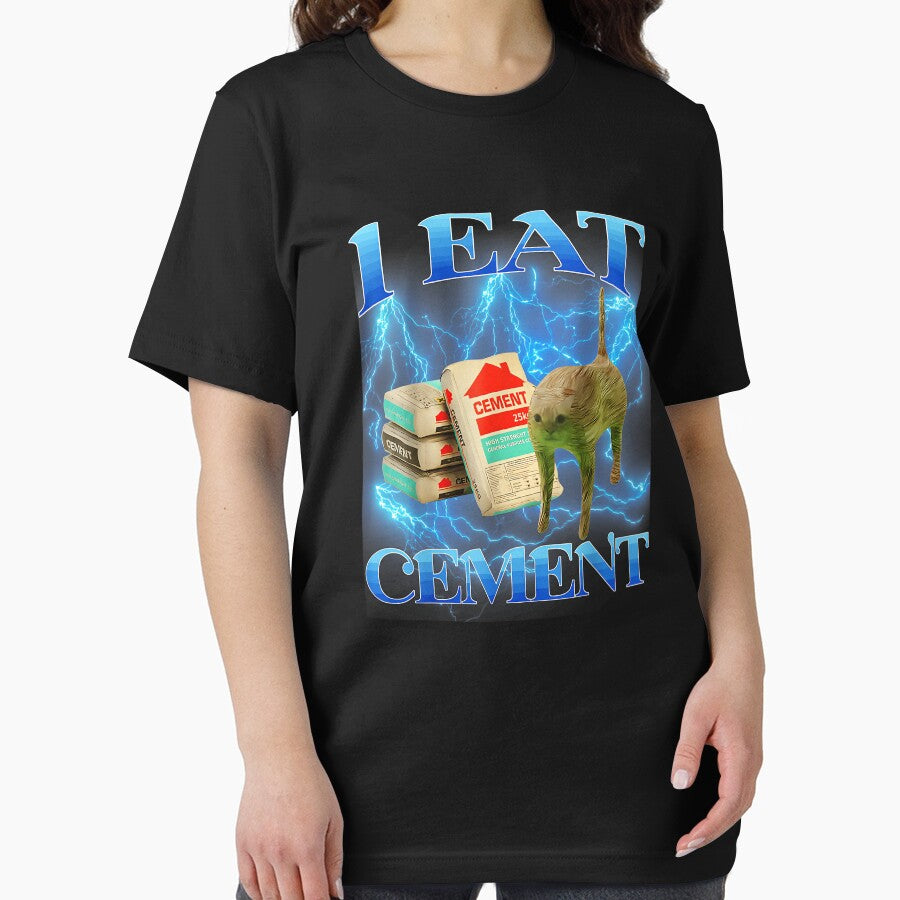 I Eat Cement Funny Internet Meme Absurdist Humor Quote by SanTiOmal