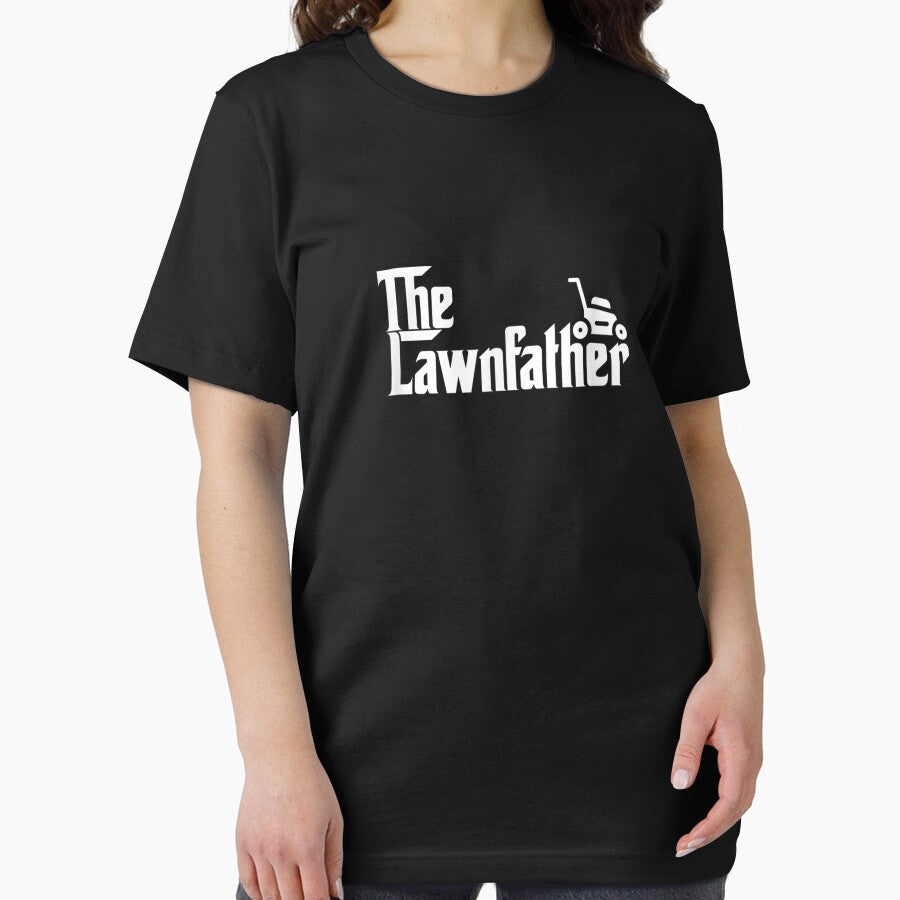 The Lawn Father Funny Lawn Mower Dad Gift T-Shirt by KellyeCollard