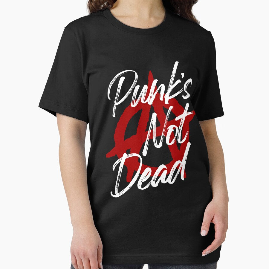 Punks Not Dead white text by deathanarchy