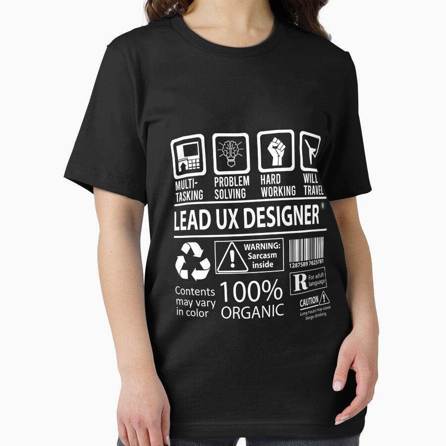 Lead Ux Designer T Shirt - MultiTasking Certified Job Gift Item Tee by oslandefren