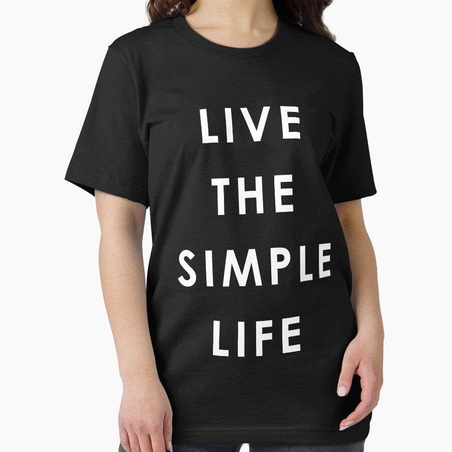 Live The Simple Life Minimalist Lifestyle Quote by teeperfect