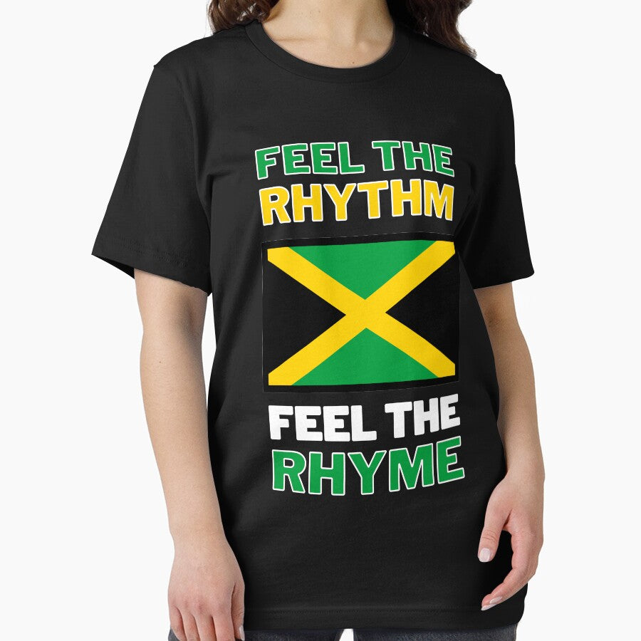Jamaican Flag - Feel The Rhythm, Feel the Rhyme Invert - Cool Runnings, Jamaican Bobsled Film Nostalgic 90s - Invert Design by LittleBitDarker